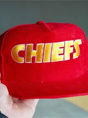 Kansas City Chiefs Red Corduroy Snapback Hat